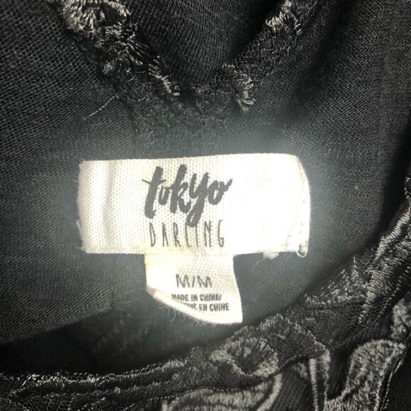 Tokyo Darling Top Womens Medium Mesh Lace Fairygoth Whimsigoth Boho Edgy Flowy - Picture 2 of 10